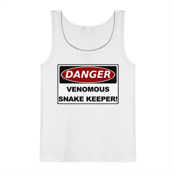 Warnschild: Danger! Venomous Snake Keeper! - Herren/Unisex Tank-Top