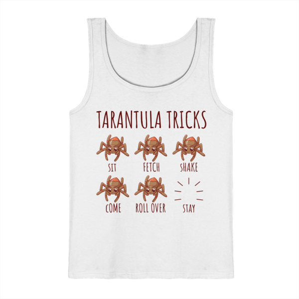 front-tank-top-white-262-cea1-1000x.png Vogelspinnen Tricks - Sitz, Platz, bleib! - Herren/Unisex Tank-Top