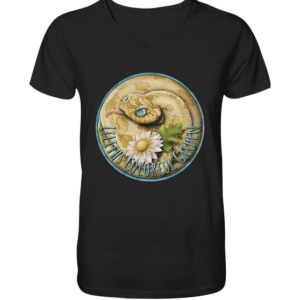 Liliths Colorful Garden Logo 'Hakennasennatter' - Herren/Unisex V-Neck Shirt