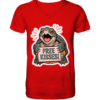 Schnappschildkröte 'Free Kisses!' - Herren/Unisex V-Neck Shirt