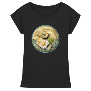 front-womens-extended-shoulder-t-shirt-black-199-677d-1000x.png Liliths Colorful Garden Logo 'Hakennasennatter' - Damen Extended Shoulder T-Shirt