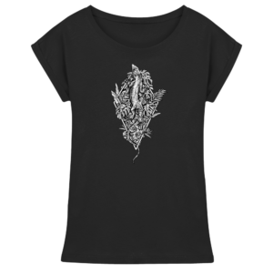 front-womens-extended-shoulder-t-shirt-black-199-7d40-1000x.png Baumeidechse Geometric Art - Damen Extended Shoulder T-Shirt