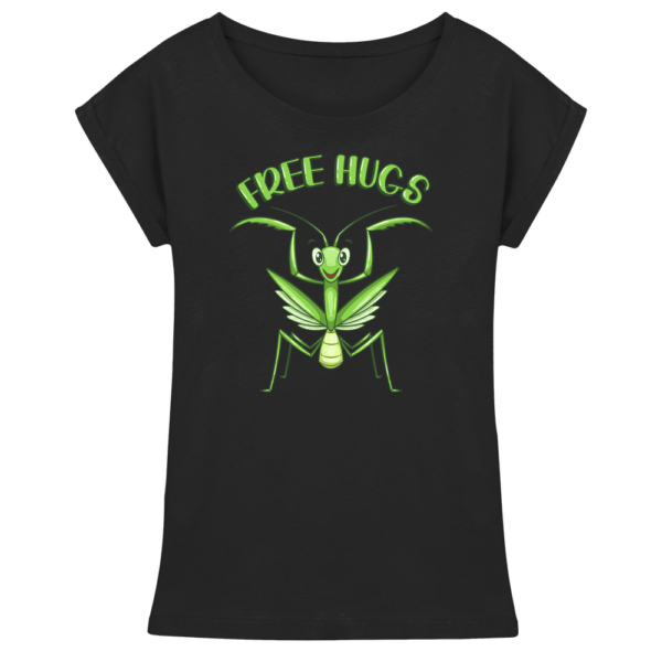 Gottesanbeterin 'Free Hugs' - Damen Extended Shoulder T-Shirt