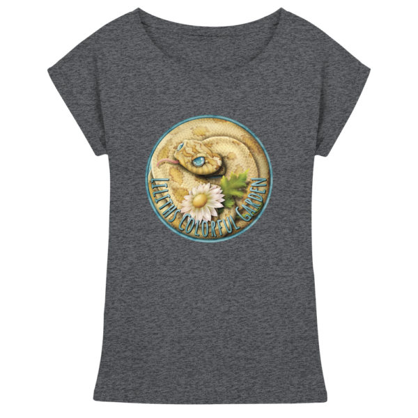 Liliths Colorful Garden Logo 'Hakennasennatter' - Damen Extended Shoulder T-Shirt