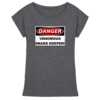 Warnschild: Danger! Venomous Snake Keeper! - Damen Extended Shoulder T-Shirt