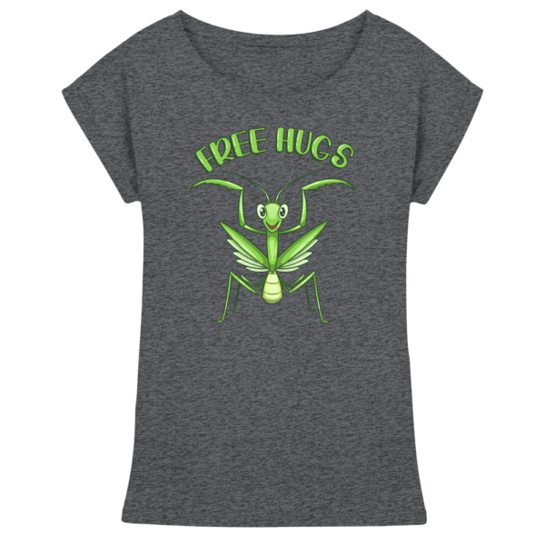 Gottesanbeterin 'Free Hugs' - Damen Extended Shoulder T-Shirt