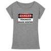 Warnschild: Danger! Venomous Snake Keeper! - Damen Extended Shoulder T-Shirt