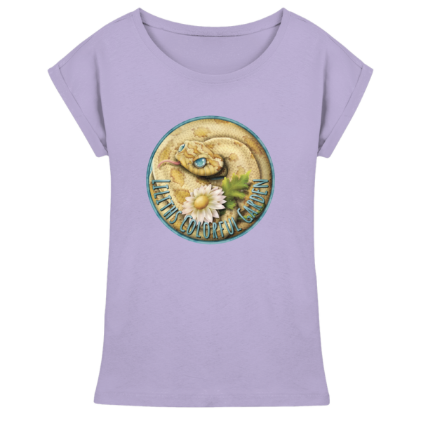 Liliths Colorful Garden Logo 'Hakennasennatter' - Damen Extended Shoulder T-Shirt