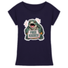 Schnappschildkröte 'Free Kisses!' - Damen Extended Shoulder T-Shirt