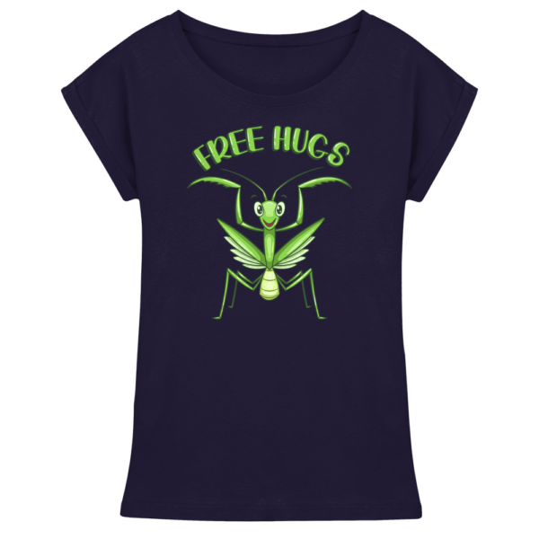 Gottesanbeterin 'Free Hugs' - Damen Extended Shoulder T-Shirt